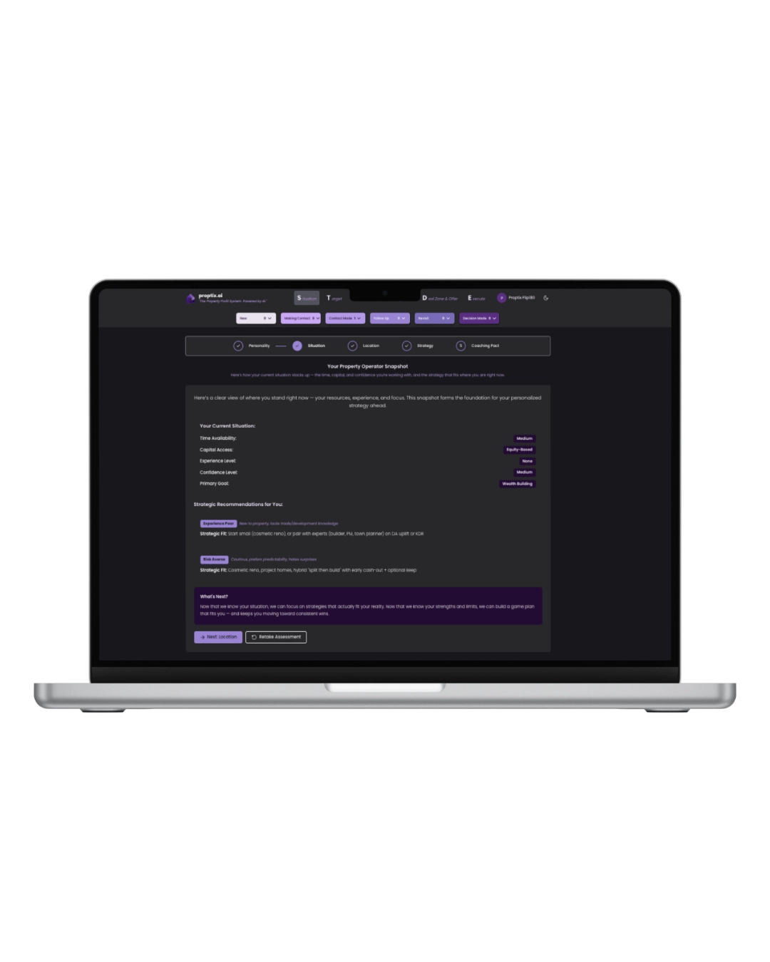 Sage AI interface on laptop
